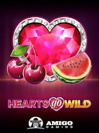 Hearts Go Wild romantic slot at KINGZ’s casino
